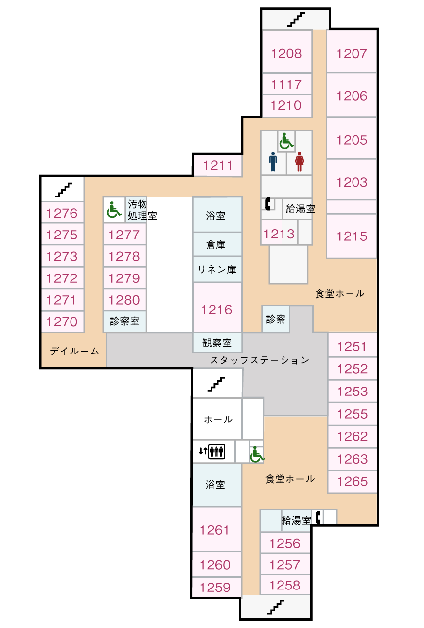 南病棟2階